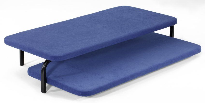 Canguro tapizado azul